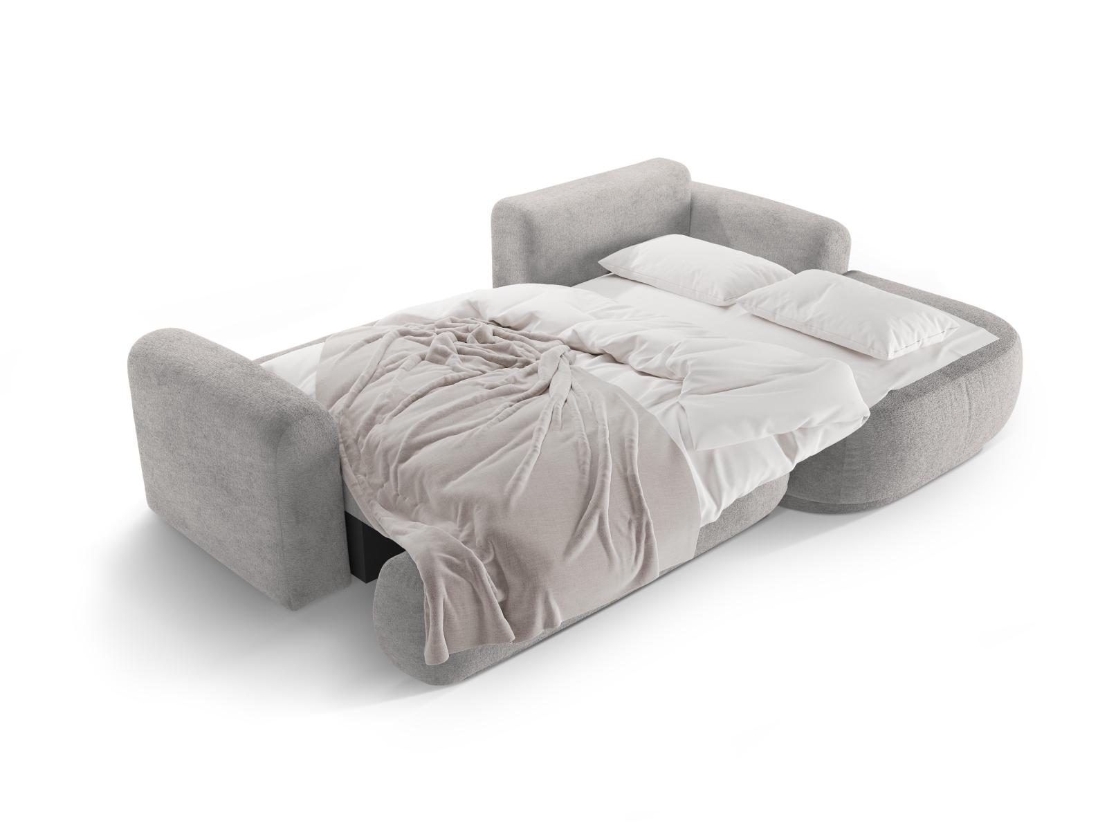 Modular Right Corner Sofa With Bed Function And Box, "Ella", 5 Seats, 271x174x88