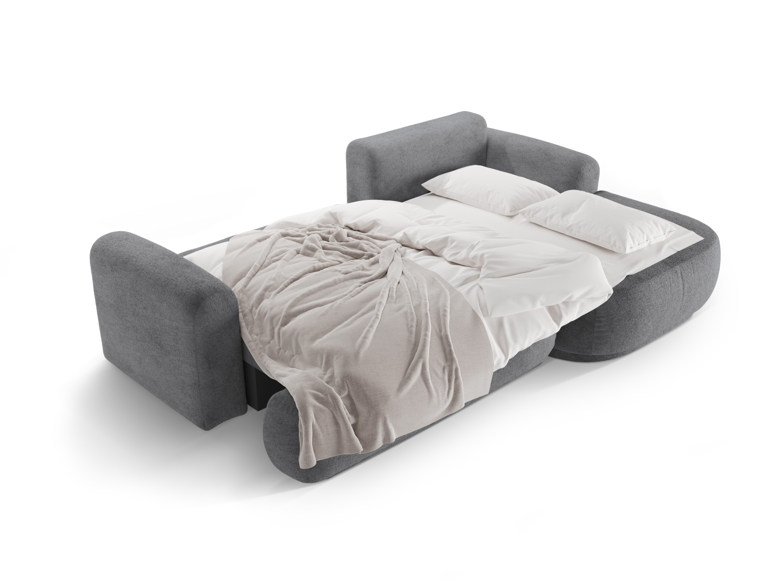 Modular Right Corner Sofa With Bed Function And Box, "Ella", 5 Seats, 271x174x88