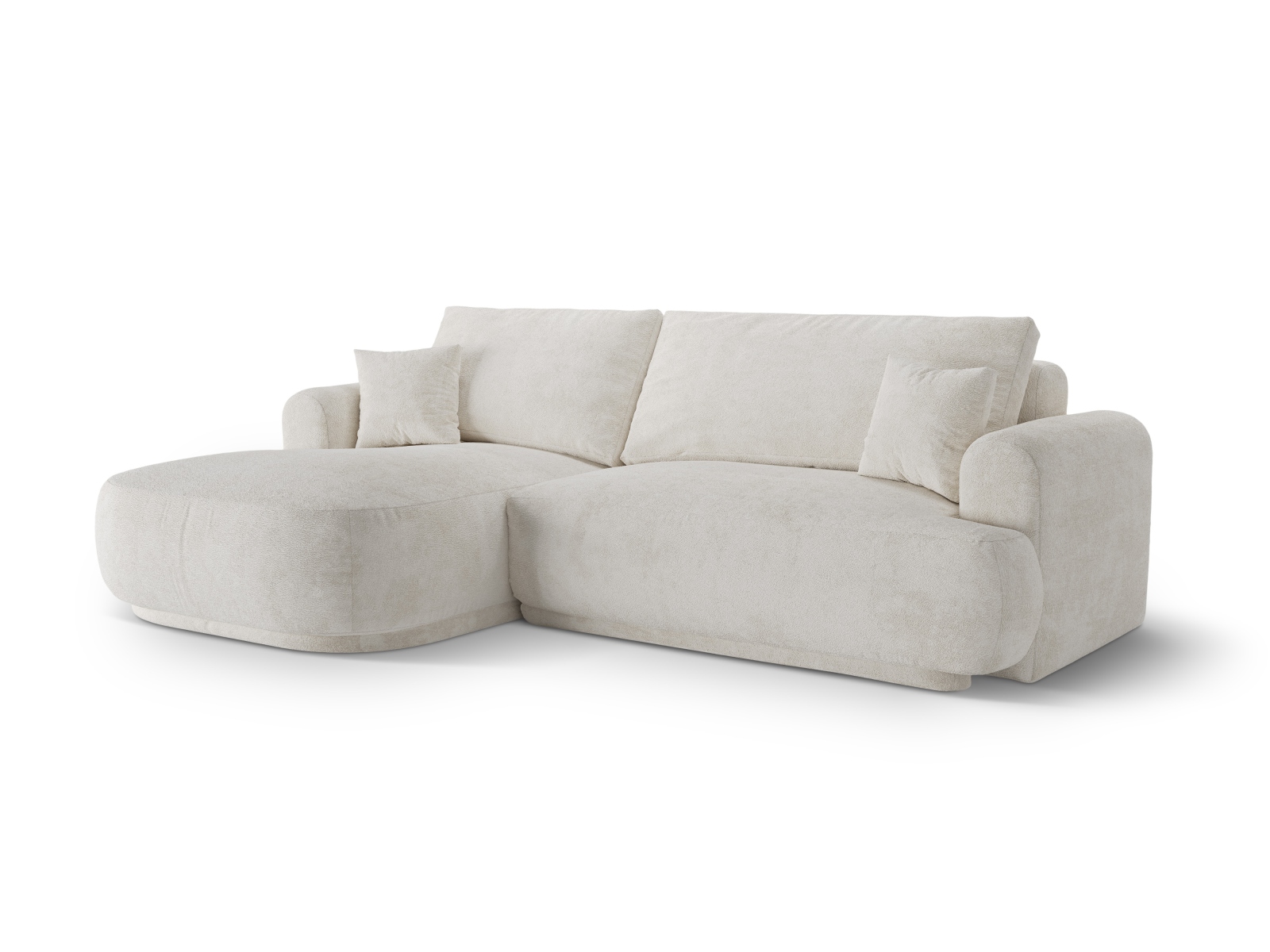 Modular Left Corner Sofa With Bed Function And Box, "Ella", 5 Seats, 271x174x88