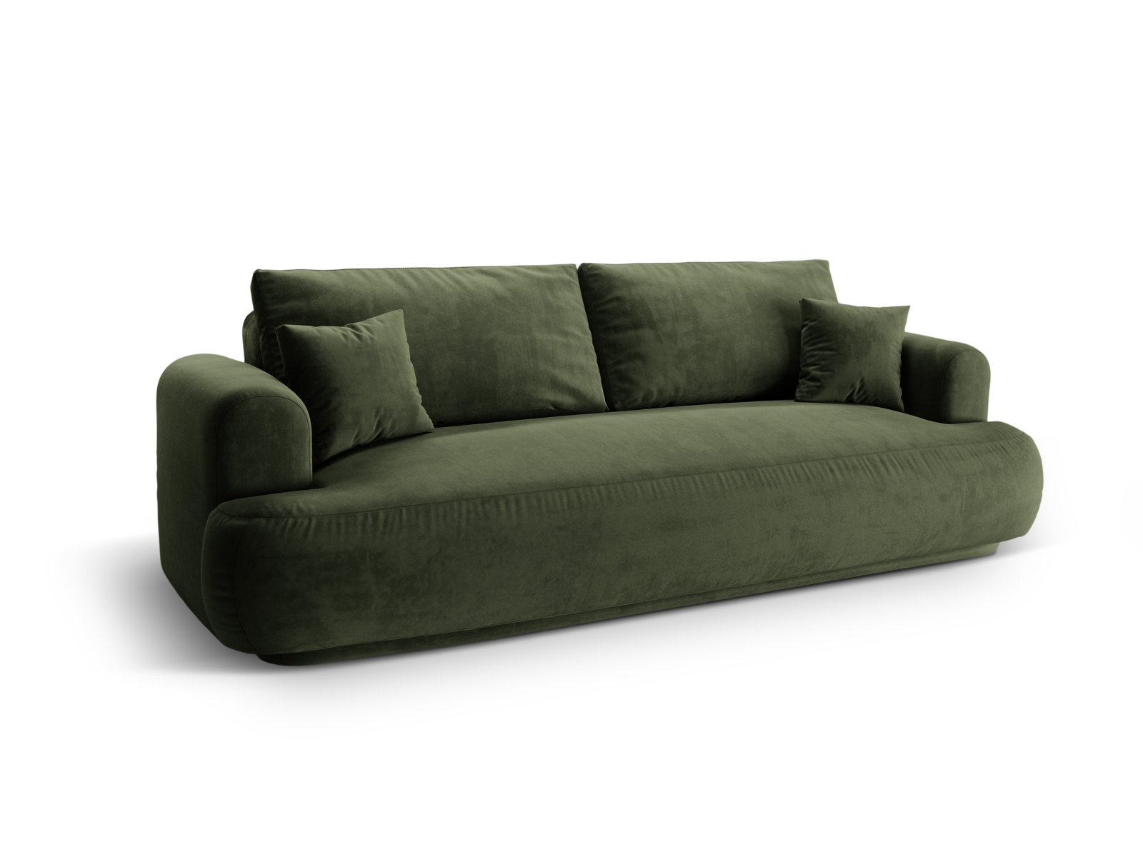 Velvet Sofa With Bed Function And Box, "Ella", 3 Seats, 253x108x88