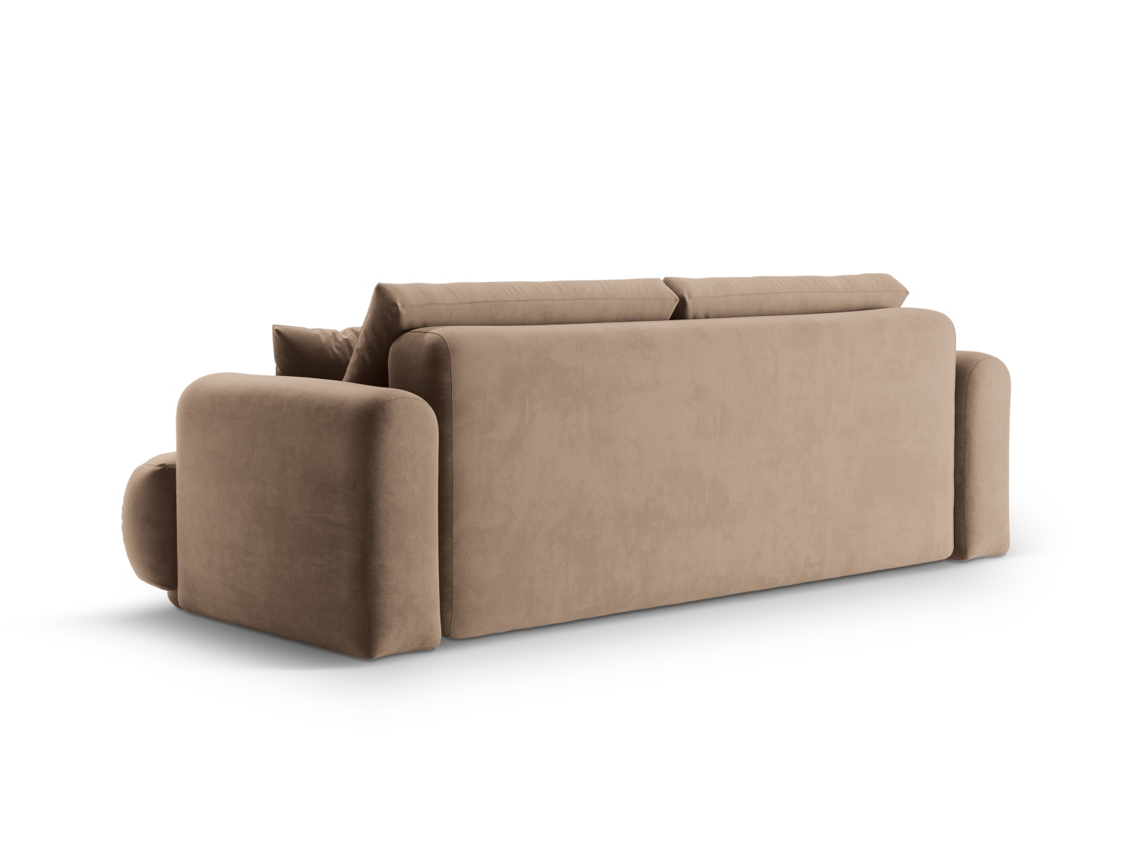 Velvet Sofa With Bed Function And Box, "Ella", 3 Seats, 253x108x88