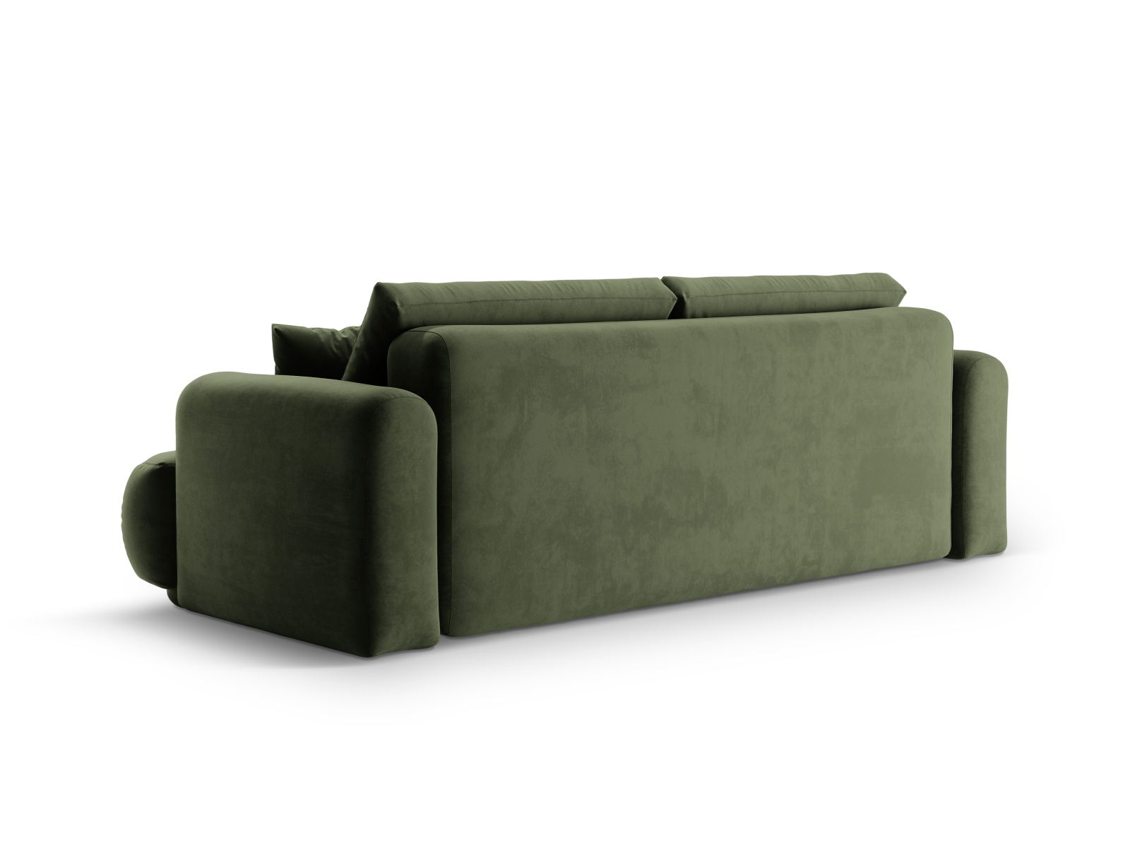 Velvet Sofa With Bed Function And Box, "Ella", 3 Seats, 253x108x88