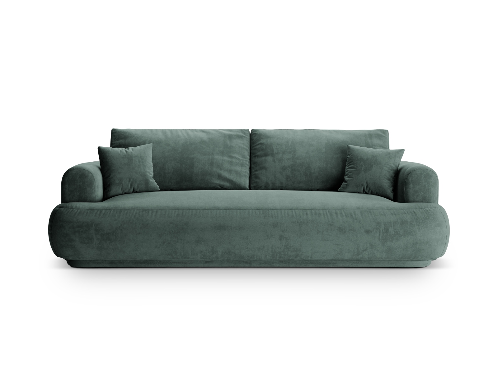 Velvet Sofa With Bed Function And Box, "Ella", 3 Seats, 253x108x88