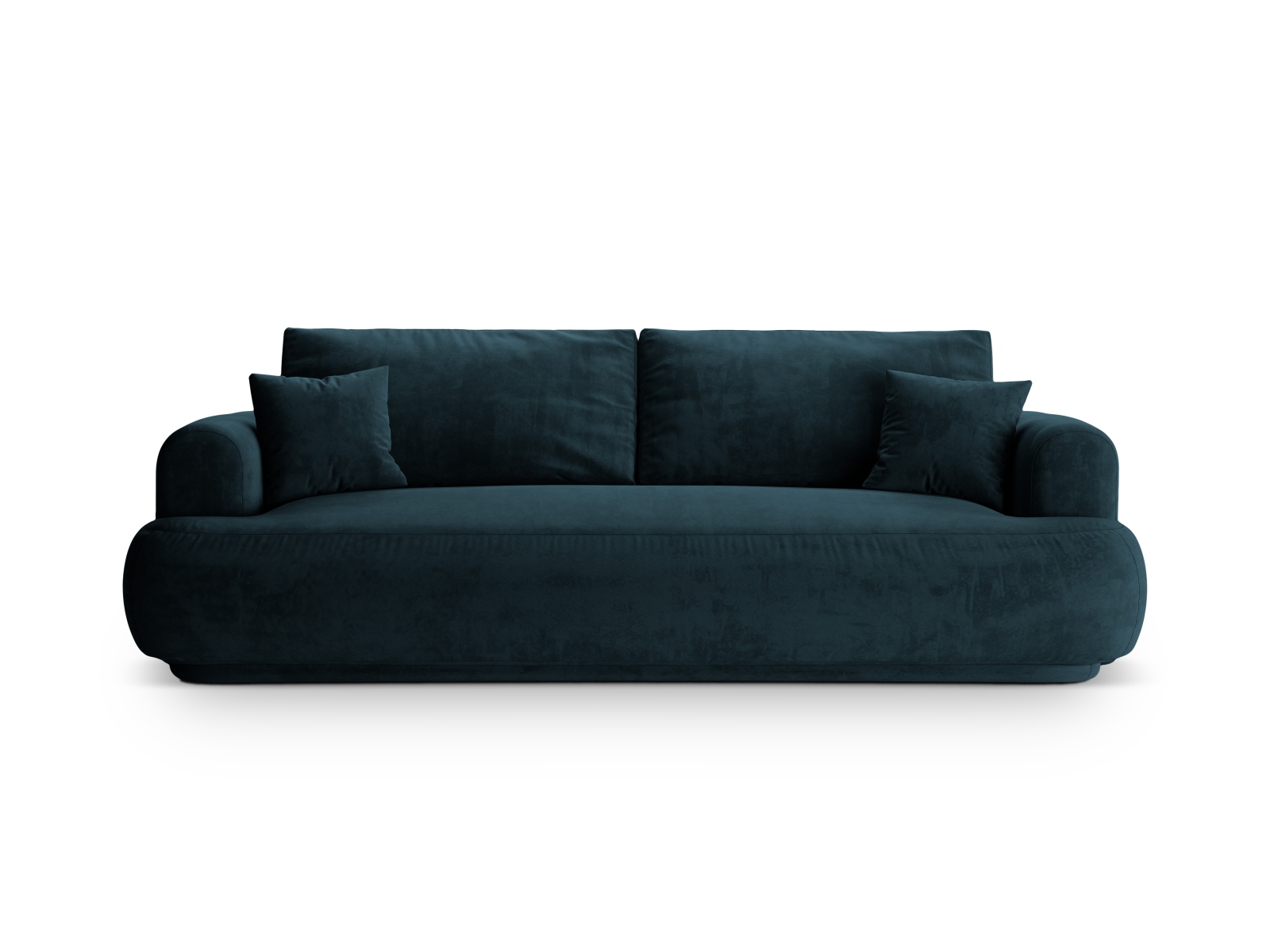 Velvet Sofa With Bed Function And Box, "Ella", 3 Seats, 253x108x88