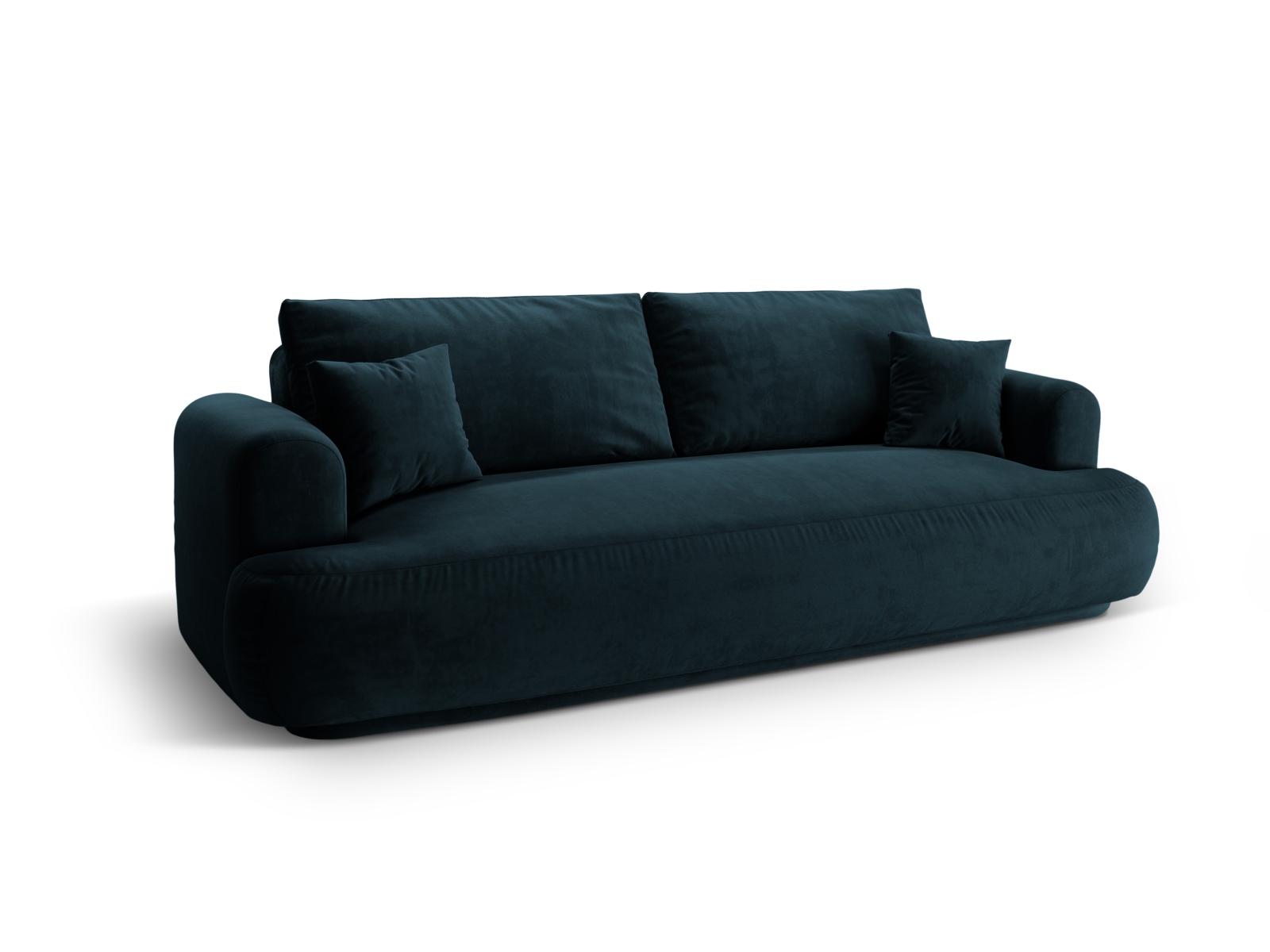 Velvet Sofa With Bed Function And Box, "Ella", 3 Seats, 253x108x88