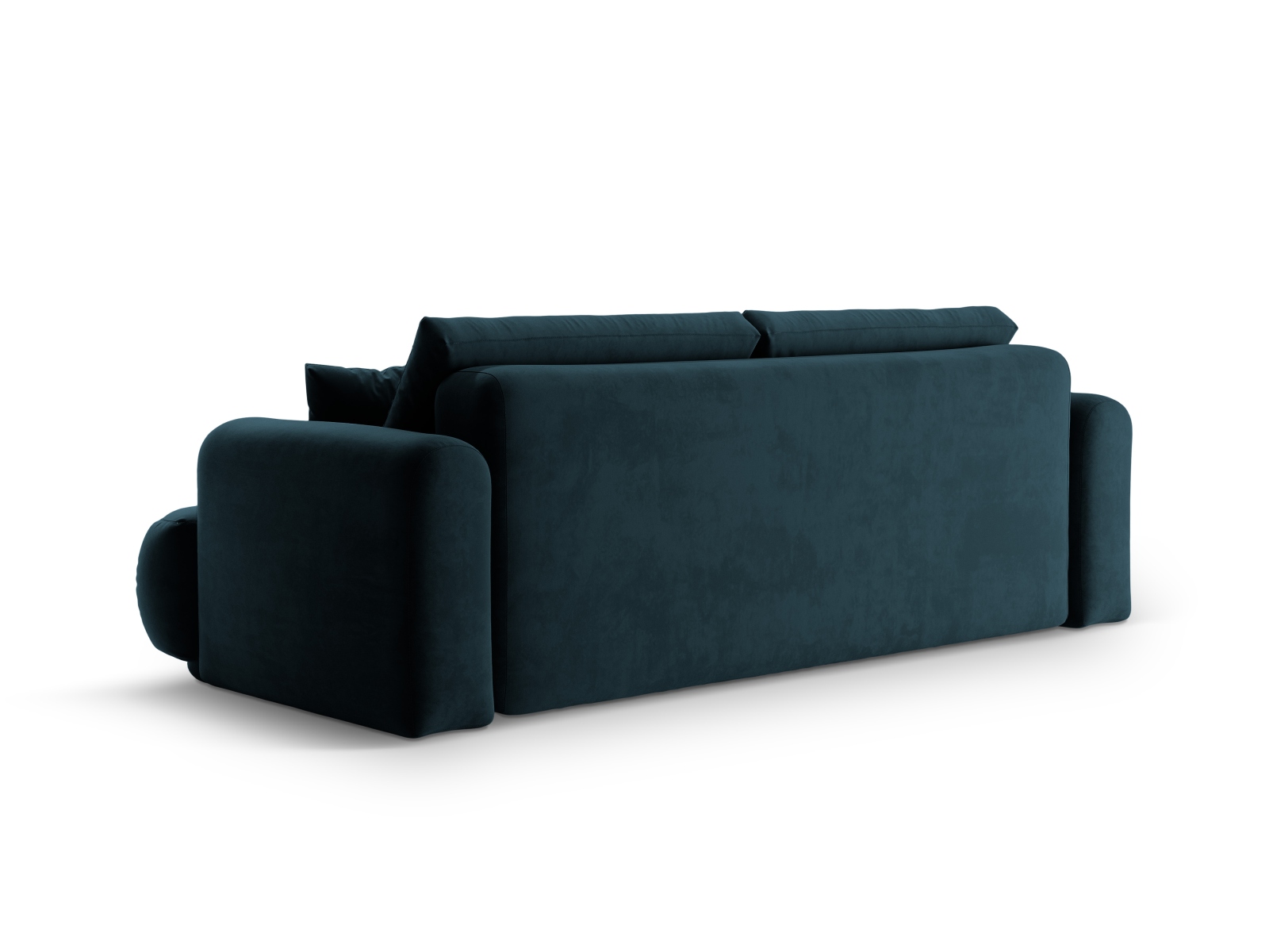 Velvet Sofa With Bed Function And Box, "Ella", 3 Seats, 253x108x88