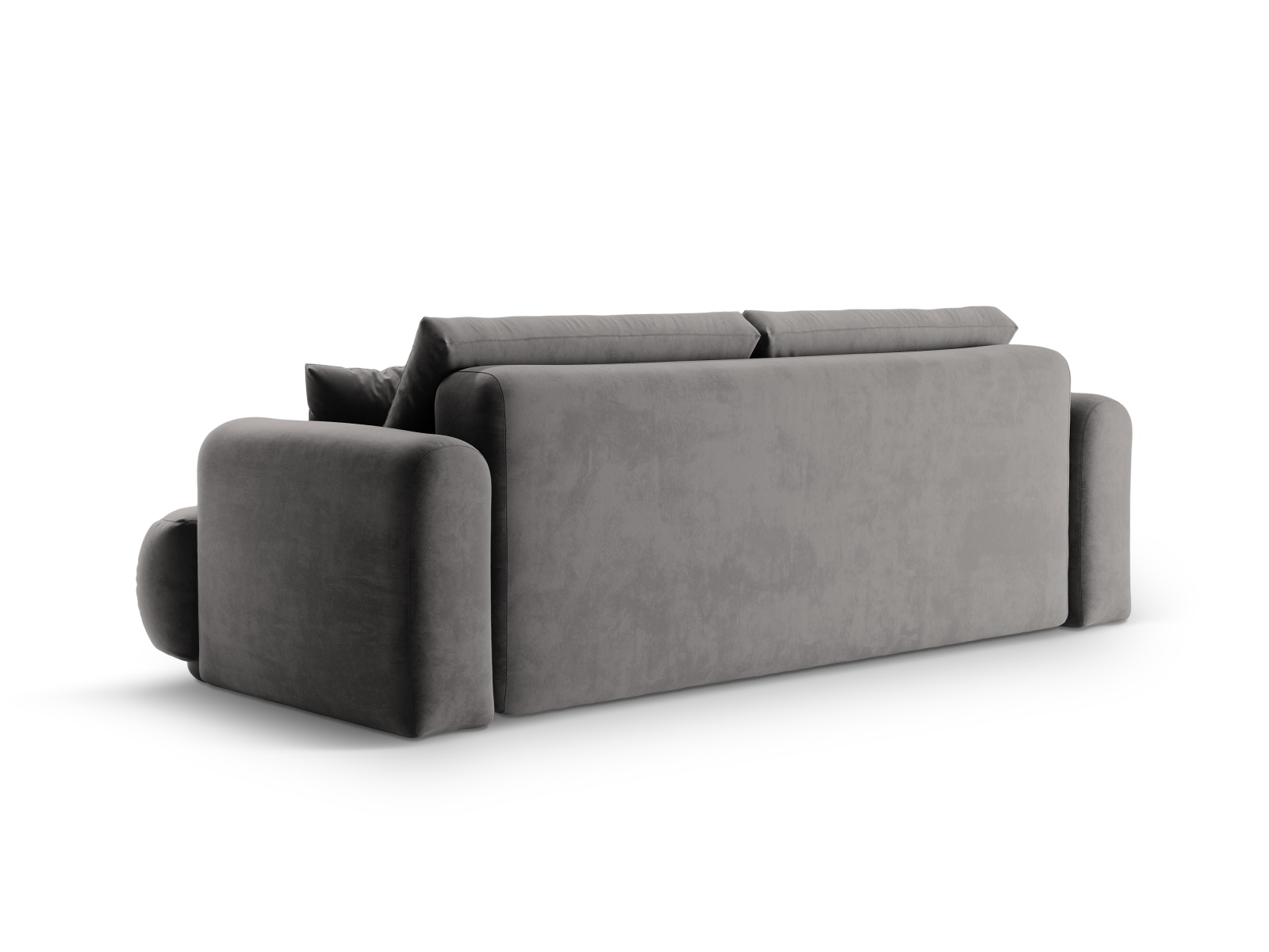 Velvet Sofa With Bed Function And Box, "Ella", 3 Seats, 253x108x88