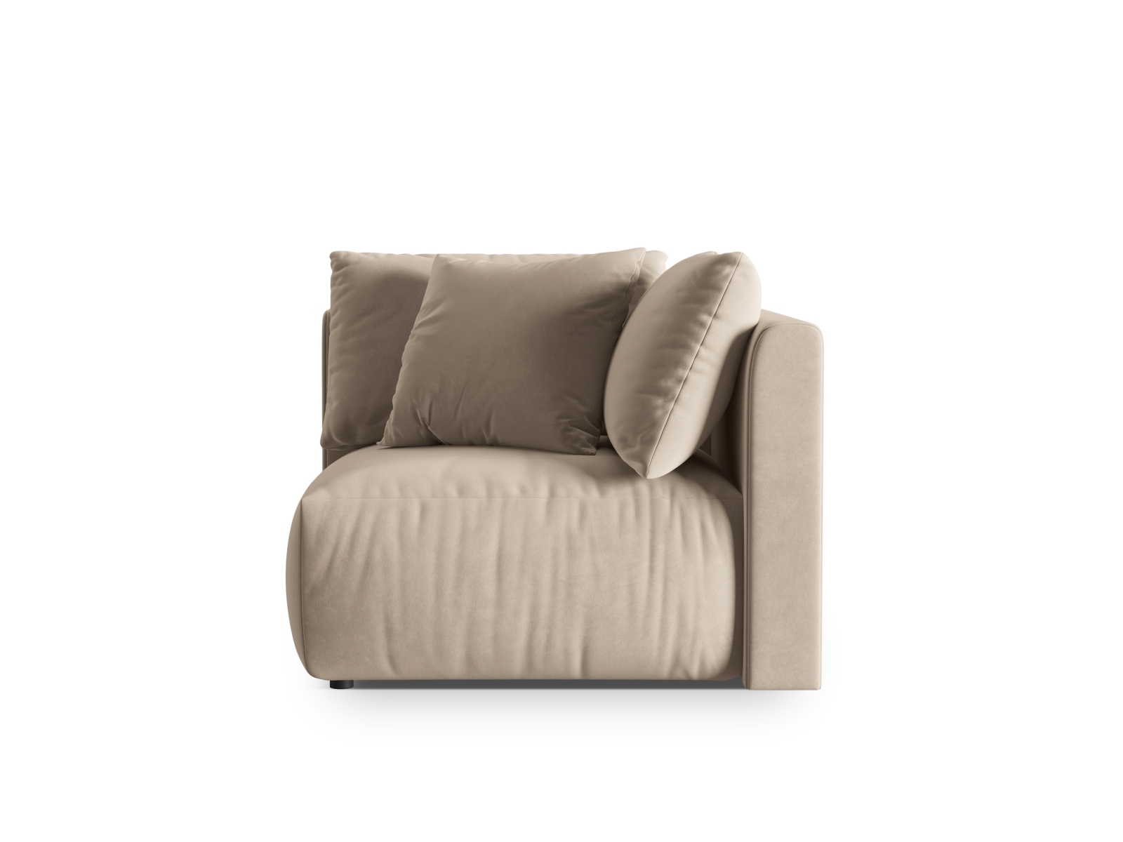 Velvet Modul Corner, "Chris", 1 Seat, 100x100x80