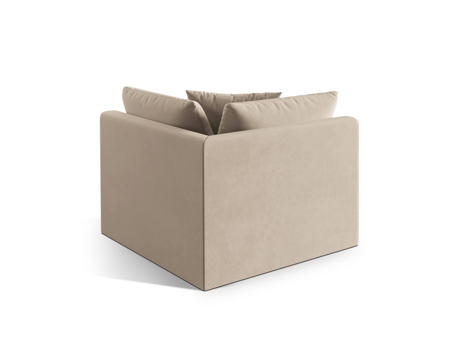 Velvet Modul Corner, "Chris", 1 Seat, 100x100x80