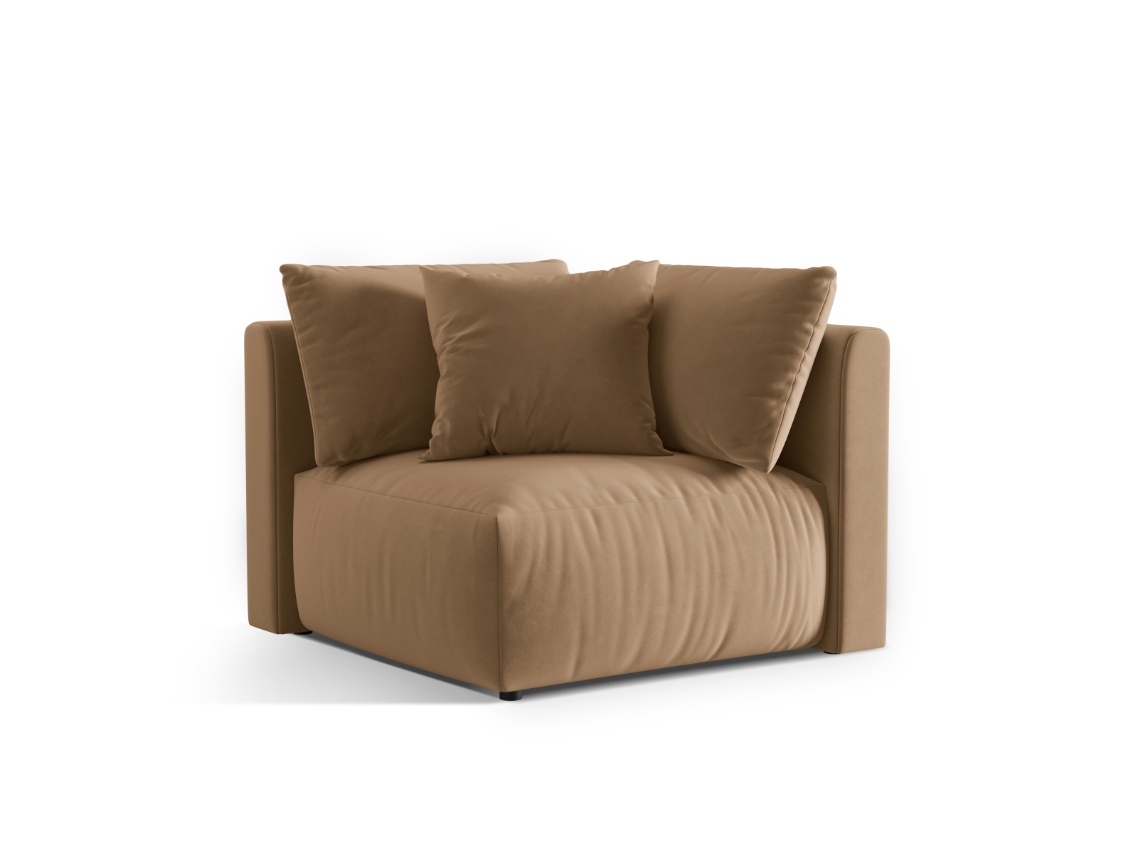 Velvet Modul Corner, "Chris", 1 Seat, 100x100x80