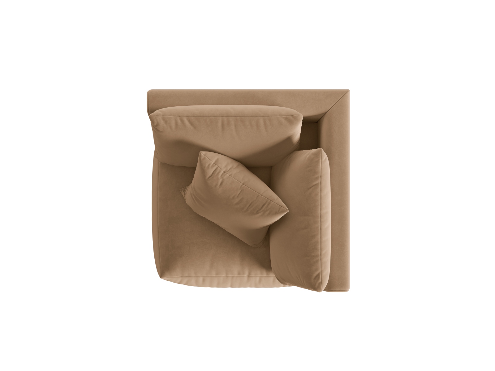 Velvet Modul Corner, "Chris", 1 Seat, 100x100x80