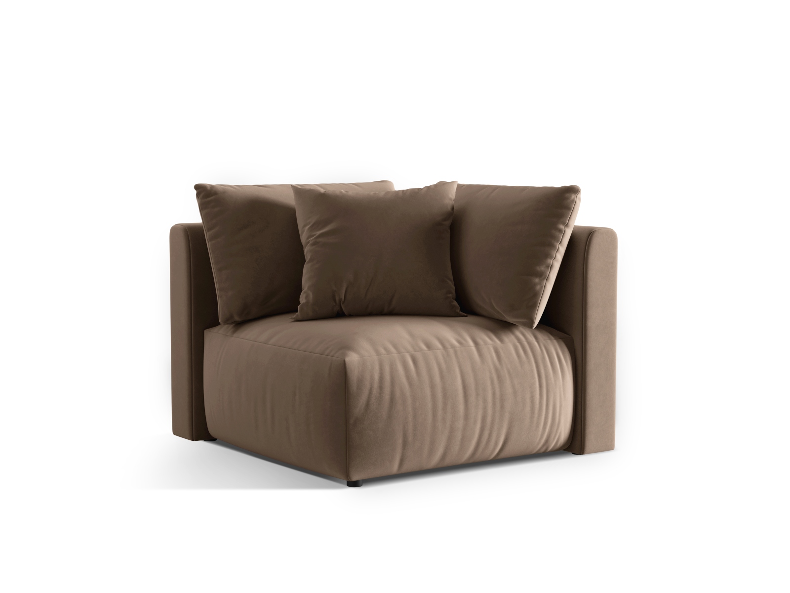 Velvet Modul Corner, "Chris", 1 Seat, 100x100x80