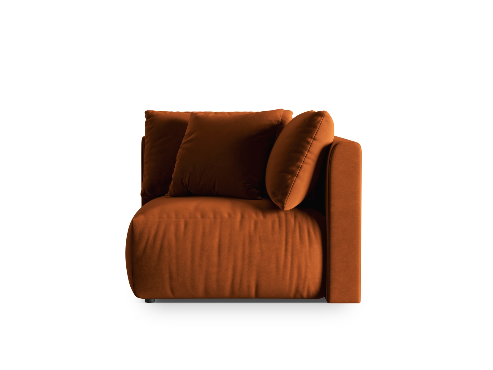 Velvet Modul Corner, "Chris", 1 Seat, 100x100x80