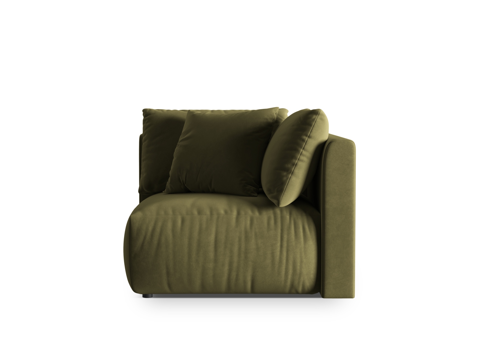 Velvet Modul Corner, "Chris", 1 Seat, 100x100x80