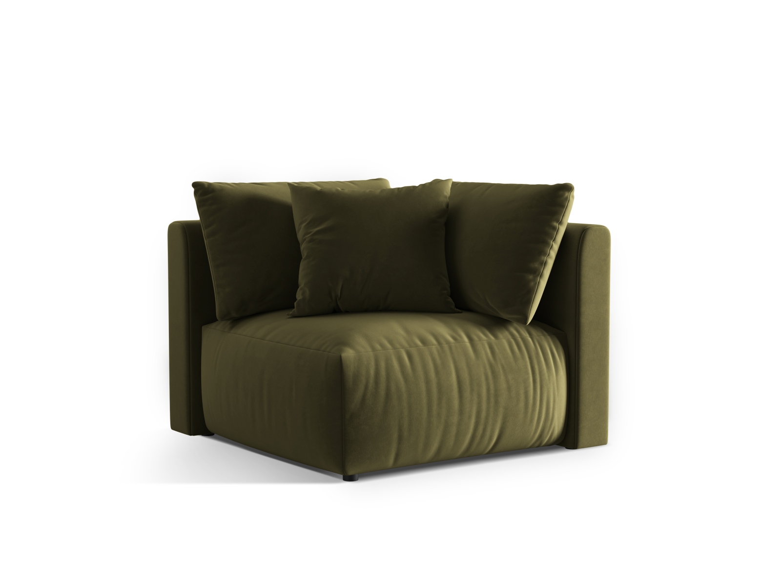 Velvet Modul Corner, "Chris", 1 Seat, 100x100x80