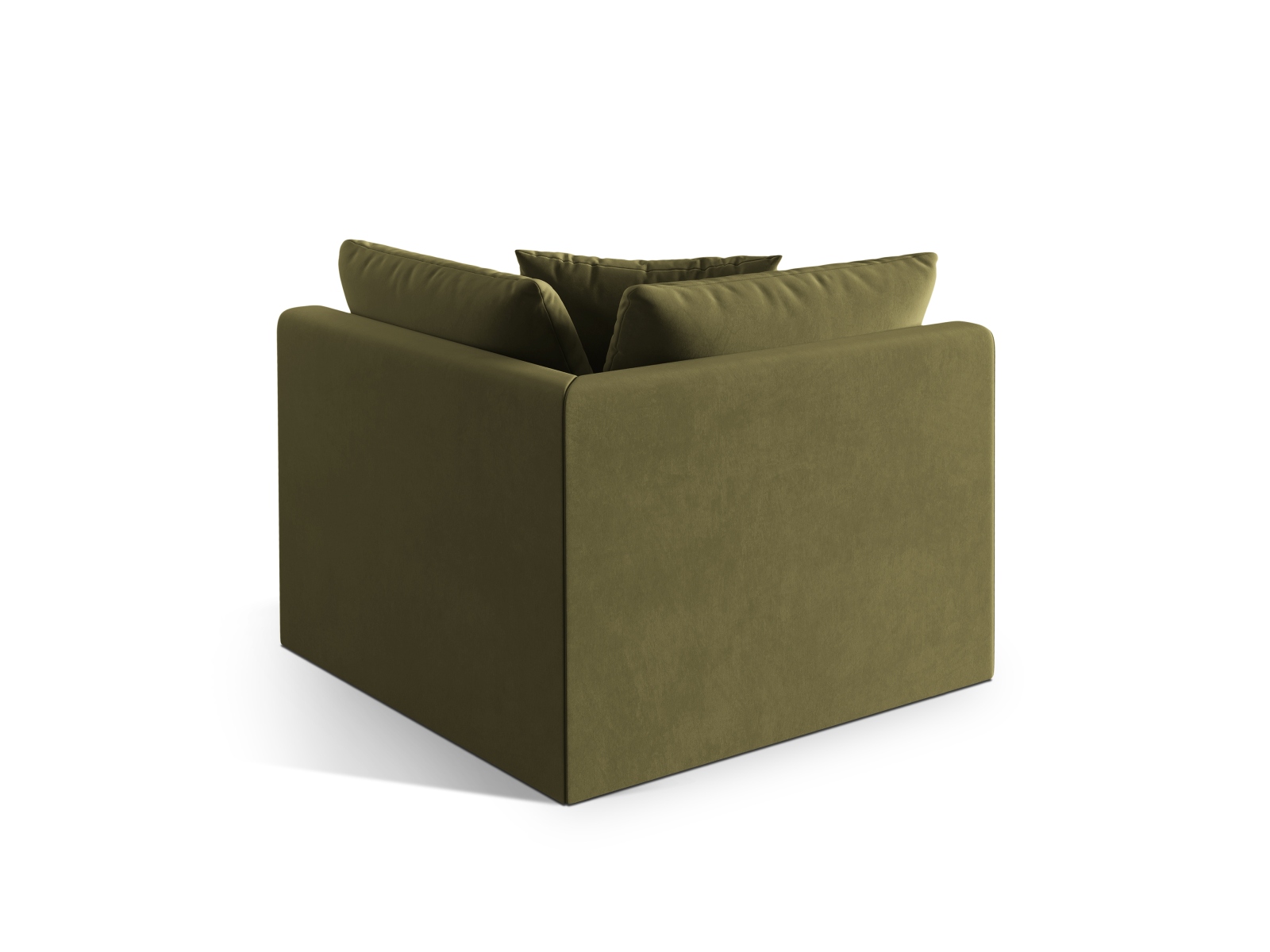 Velvet Modul Corner, "Chris", 1 Seat, 100x100x80