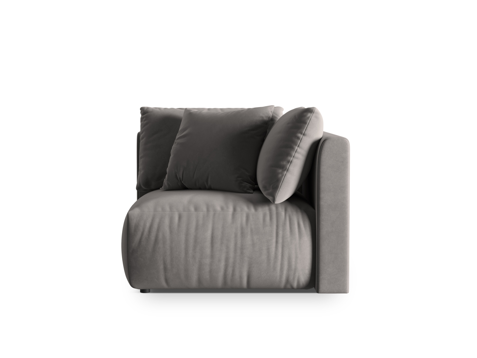 Velvet Modul Corner, "Chris", 1 Seat, 100x100x80