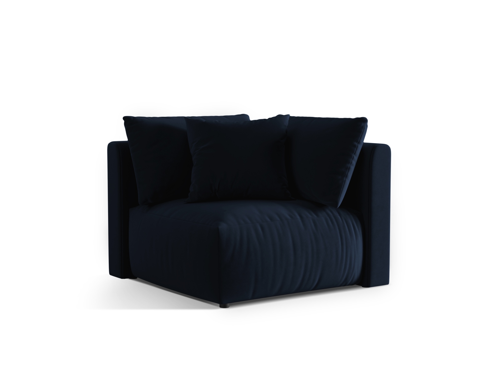 Velvet Modul Corner, "Chris", 1 Seat, 100x100x80