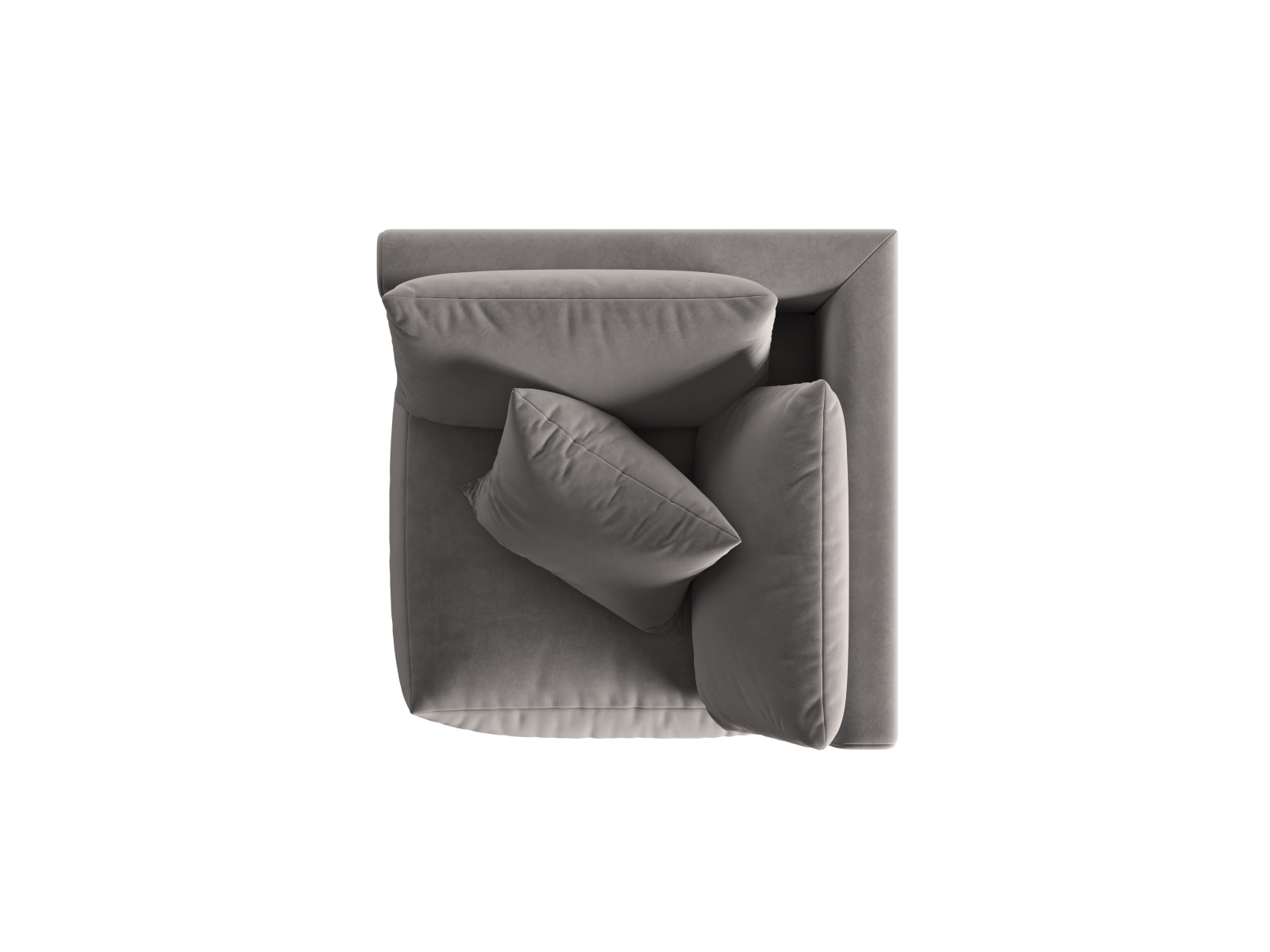 Velvet Modul Corner, "Chris", 1 Seat, 100x100x80