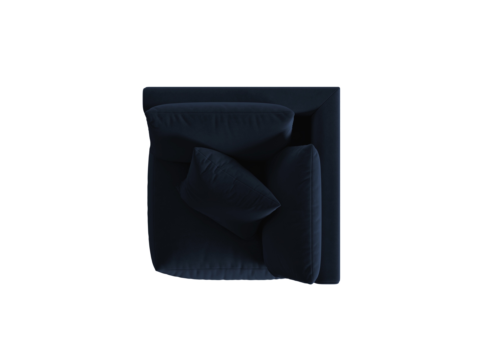 Velvet Modul Corner, "Chris", 1 Seat, 100x100x80