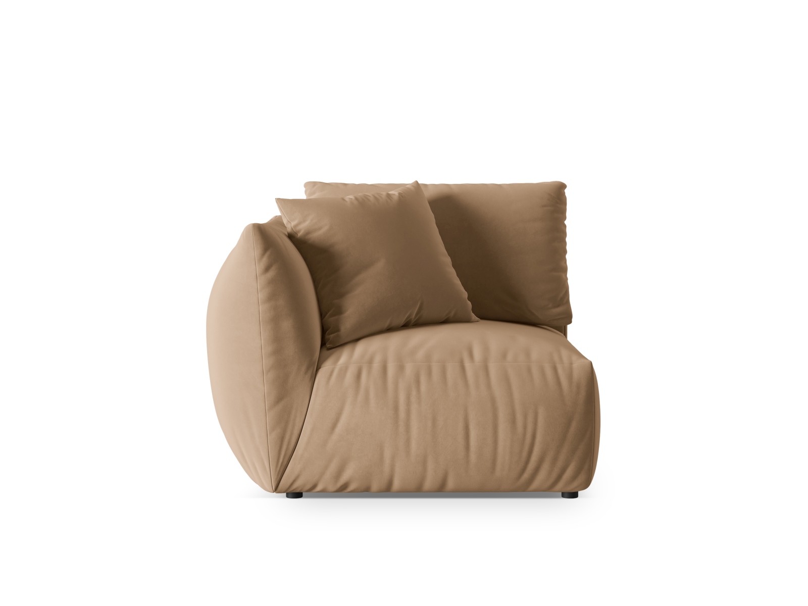 Velvet Modul Left, "Chris", 1 Seat, 110x100x80