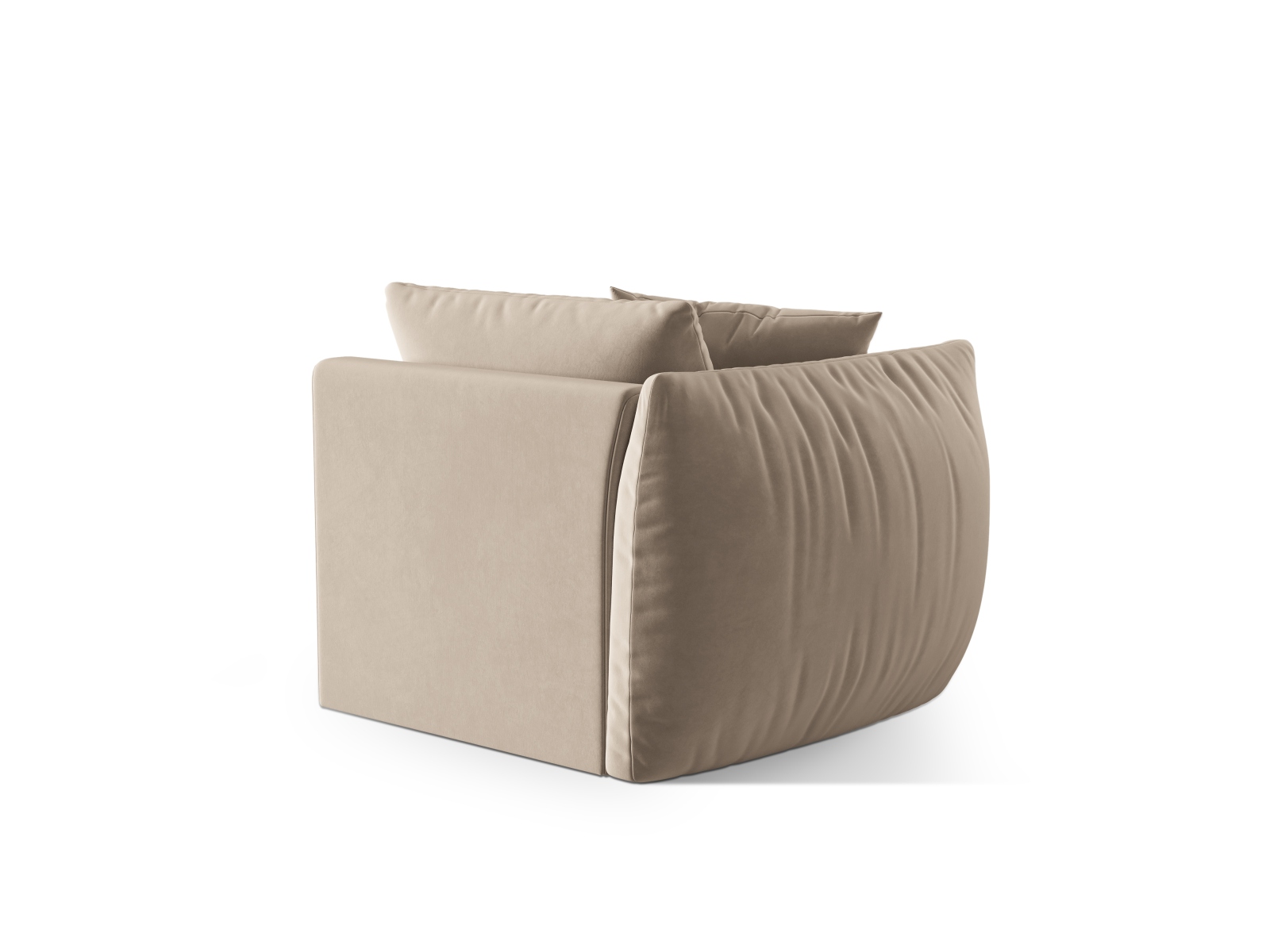 Velvet Modul Left, "Chris", 1 Seat, 110x100x80