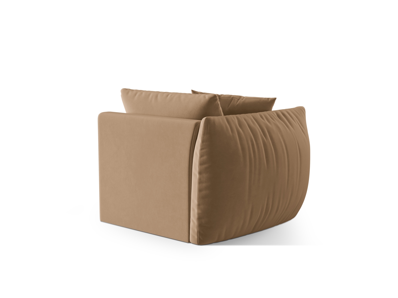 Velvet Modul Left, "Chris", 1 Seat, 110x100x80