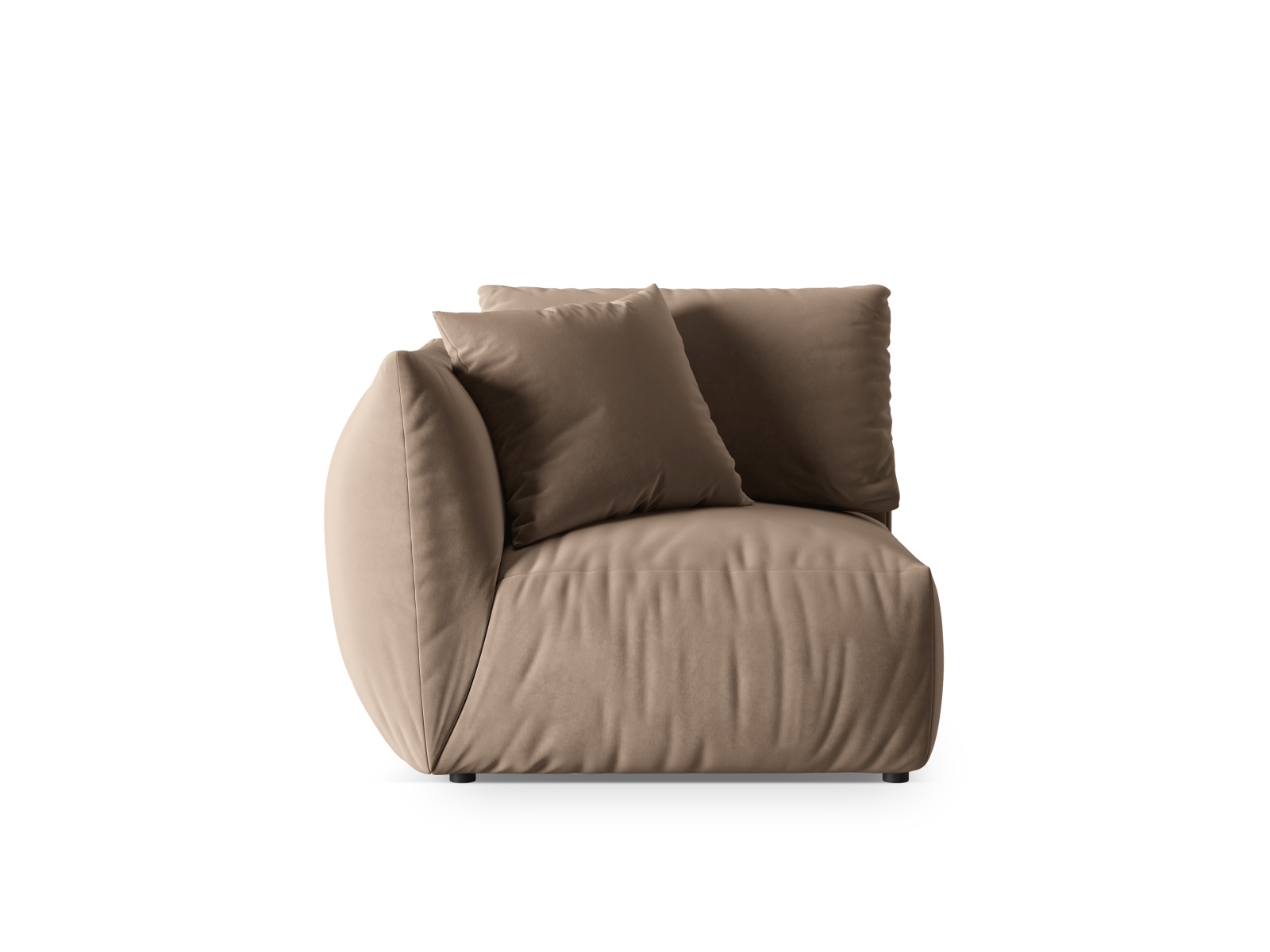 Velvet Modul Left, "Chris", 1 Seat, 110x100x80