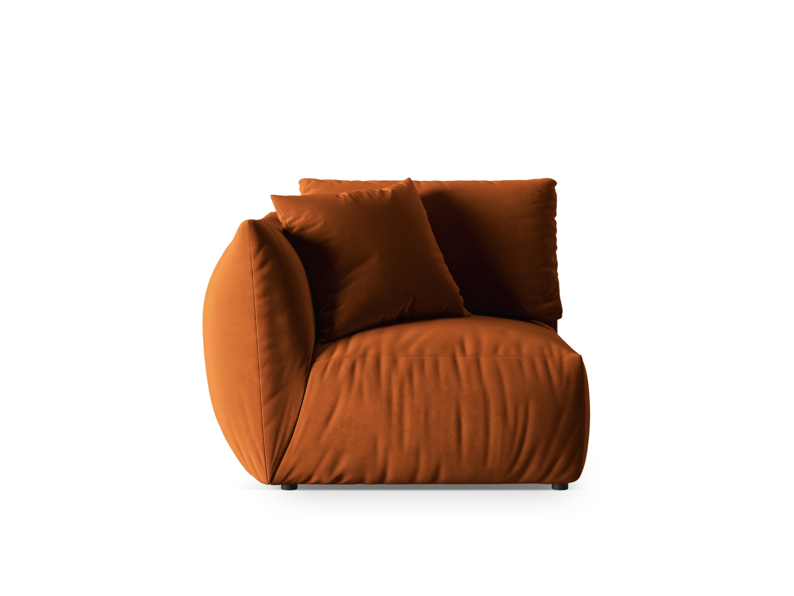 Velvet Modul Left, "Chris", 1 Seat, 110x100x80