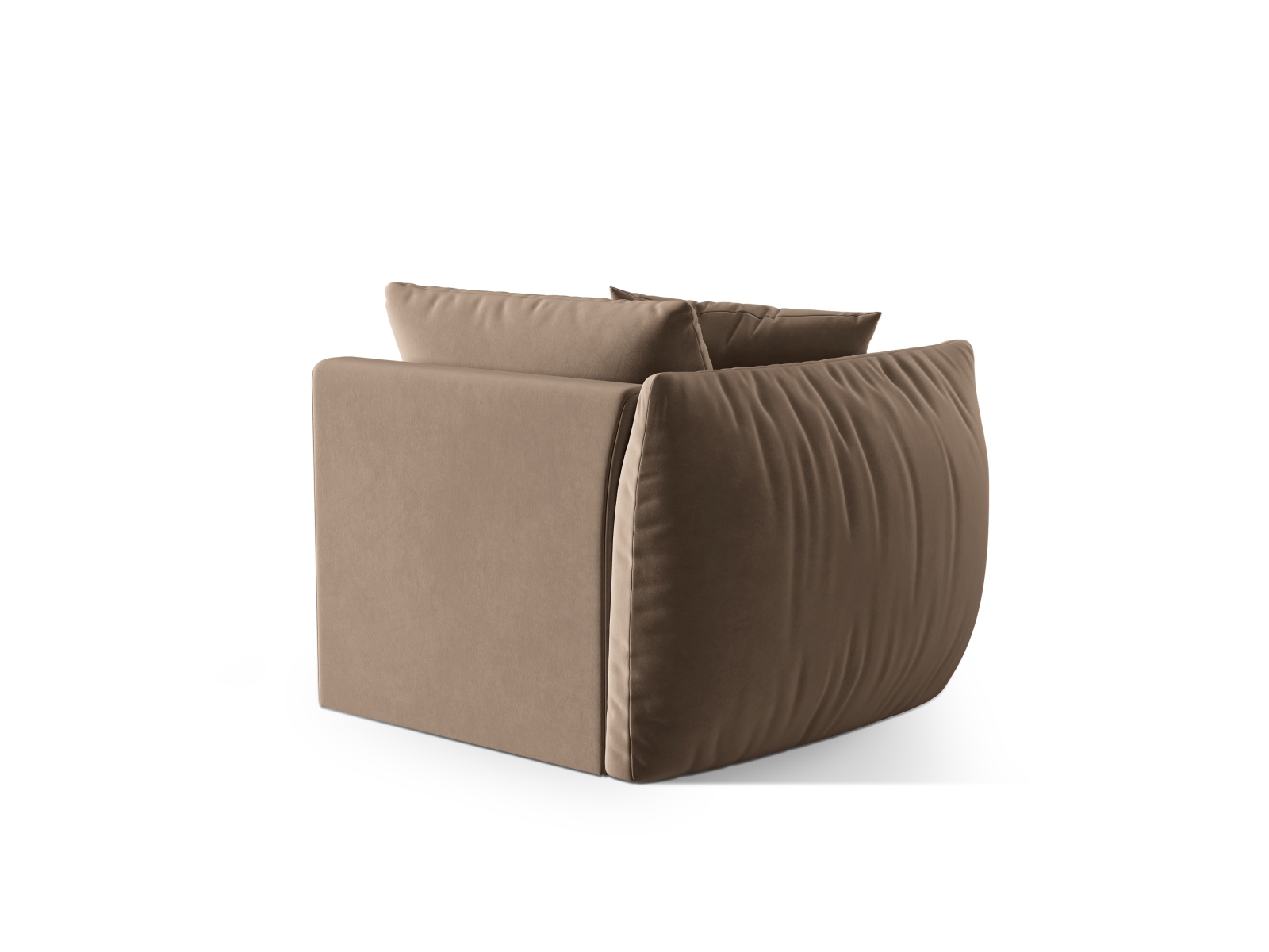 Velvet Modul Left, "Chris", 1 Seat, 110x100x80