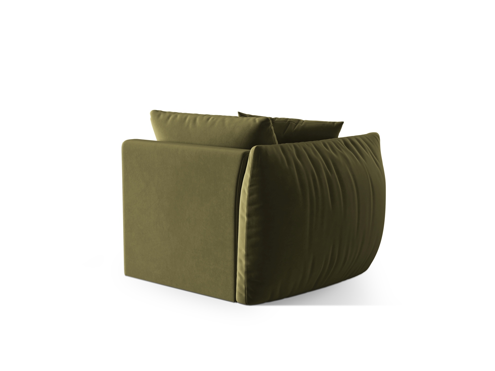 Velvet Modul Left, "Chris", 1 Seat, 110x100x80