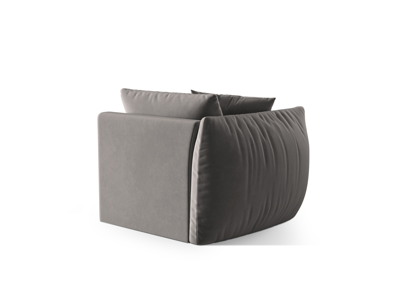 Velvet Modul Left, "Chris", 1 Seat, 110x100x80