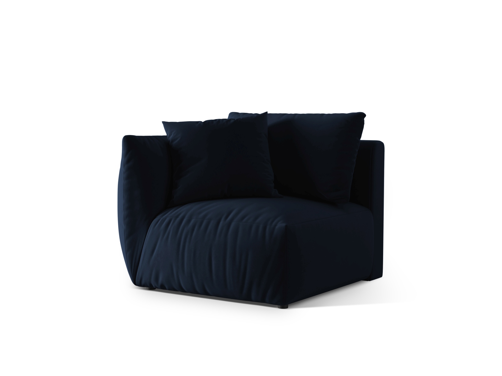 Velvet Modul Left, "Chris", 1 Seat, 110x100x80