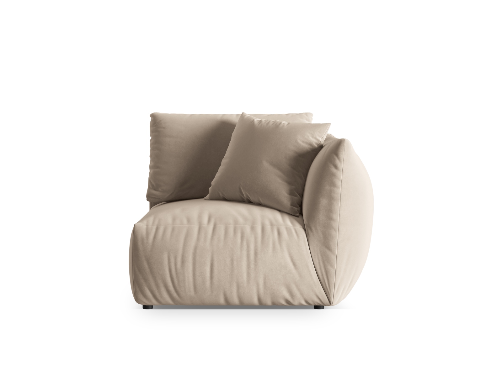 Velvet Modul Right, "Chris", 1 Seat, 110x100x80