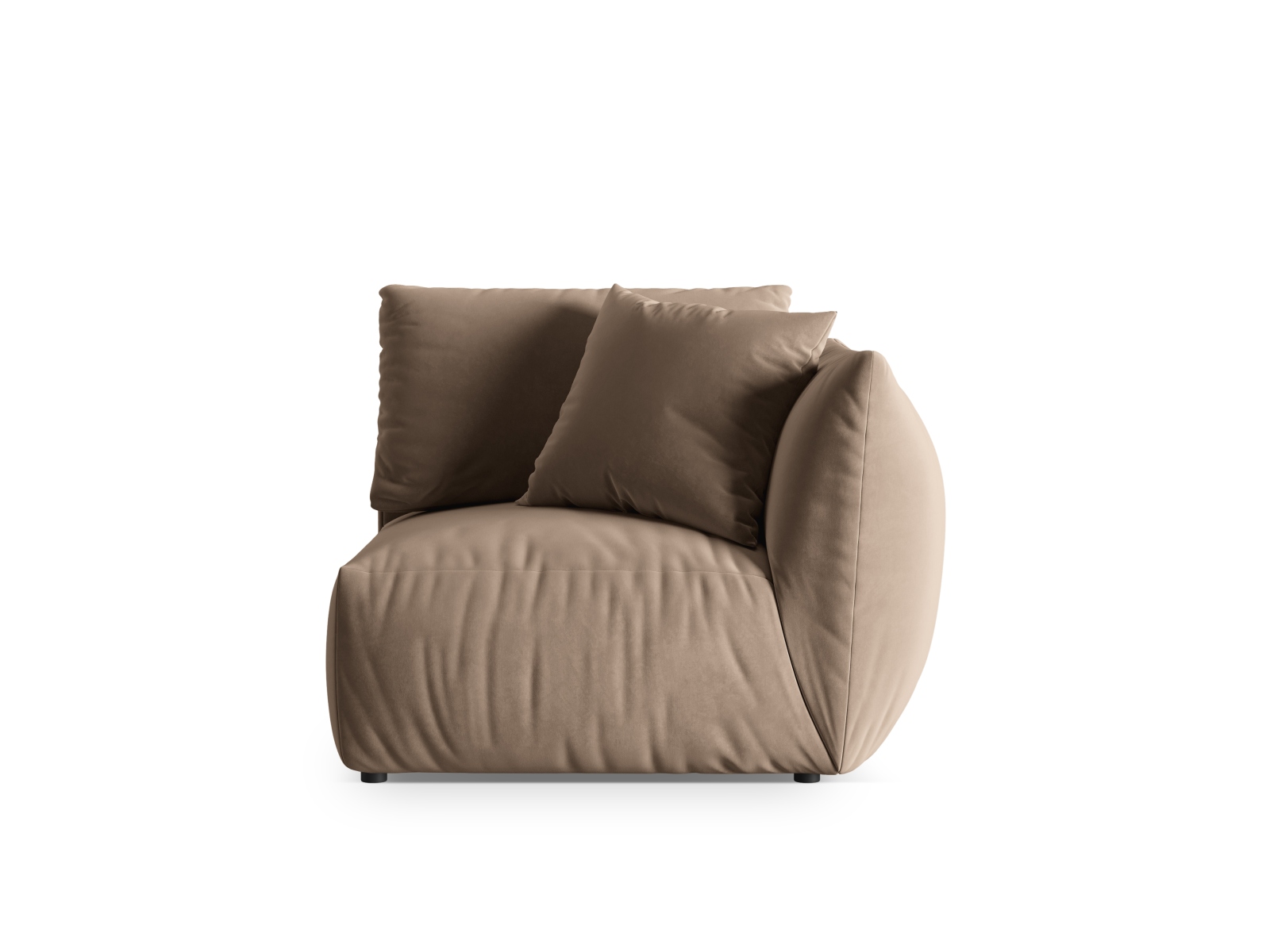 Velvet Modul Right, "Chris", 1 Seat, 110x100x80
