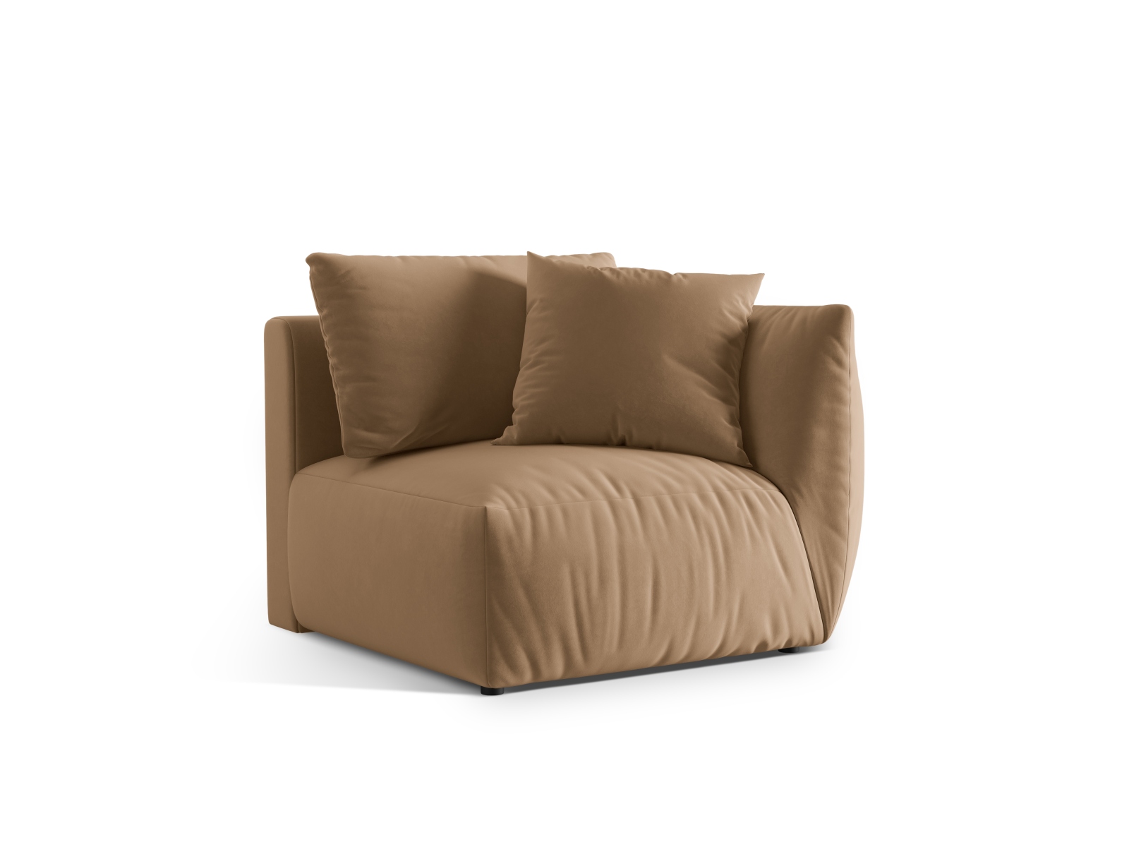 Velvet Modul Right, "Chris", 1 Seat, 110x100x80