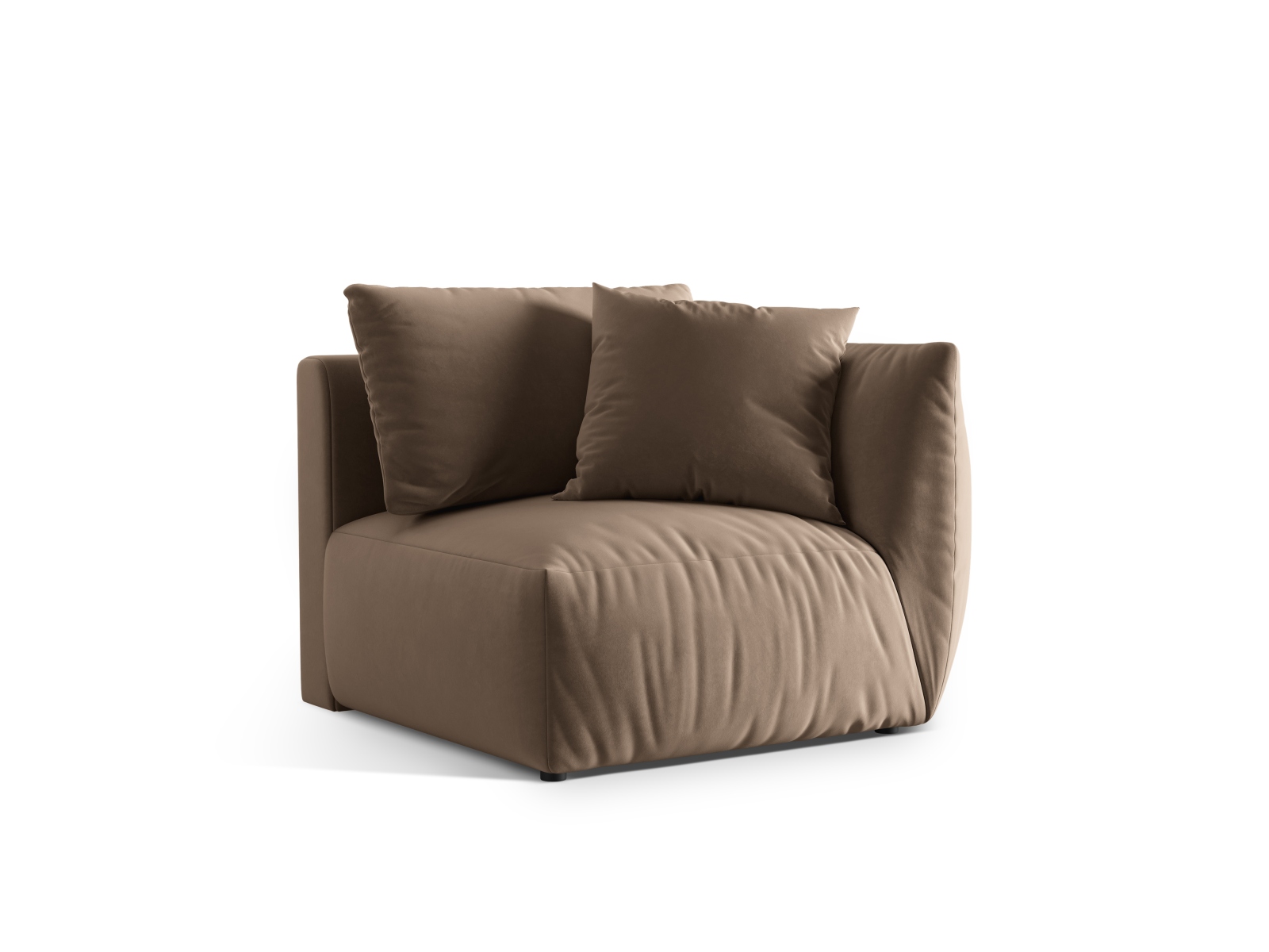 Velvet Modul Right, "Chris", 1 Seat, 110x100x80