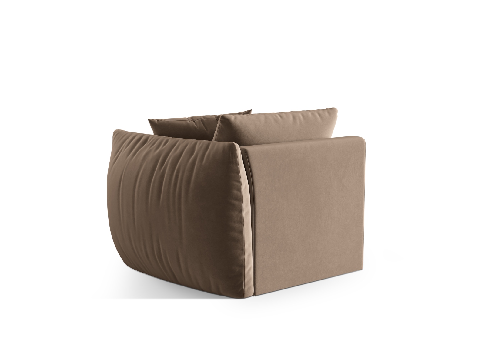 Velvet Modul Right, "Chris", 1 Seat, 110x100x80