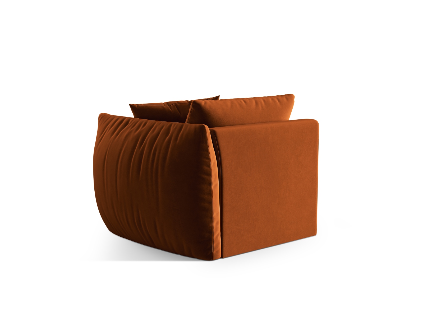 Velvet Modul Right, "Chris", 1 Seat, 110x100x80