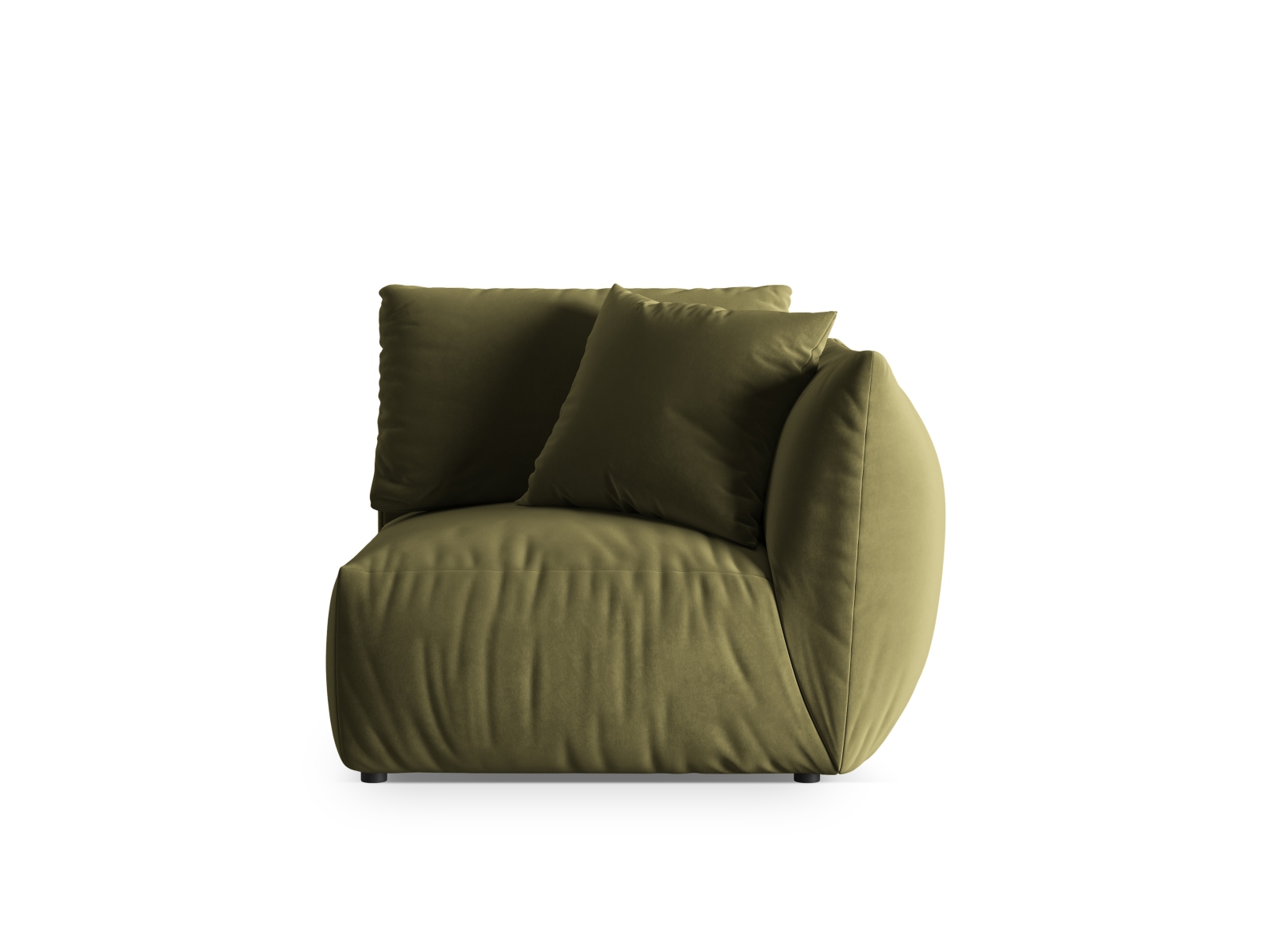 Velvet Modul Right, "Chris", 1 Seat, 110x100x80