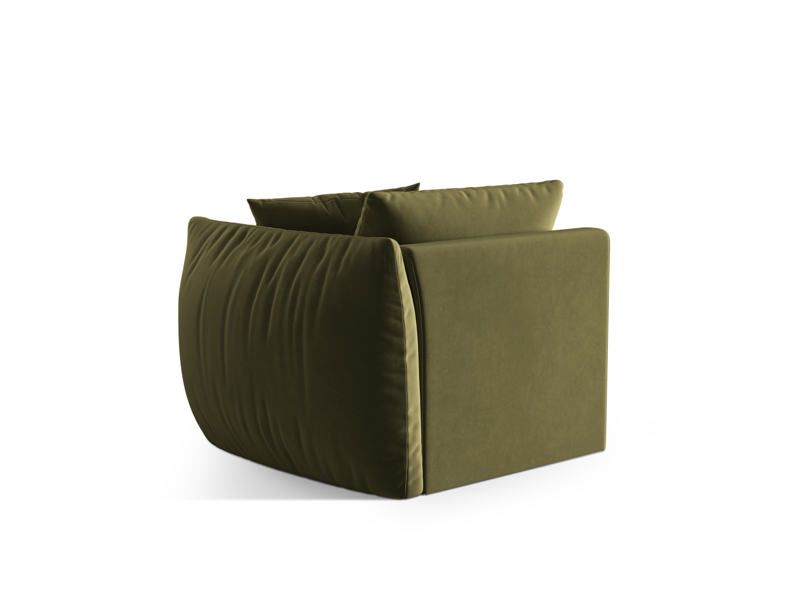 Velvet Modul Right, "Chris", 1 Seat, 110x100x80