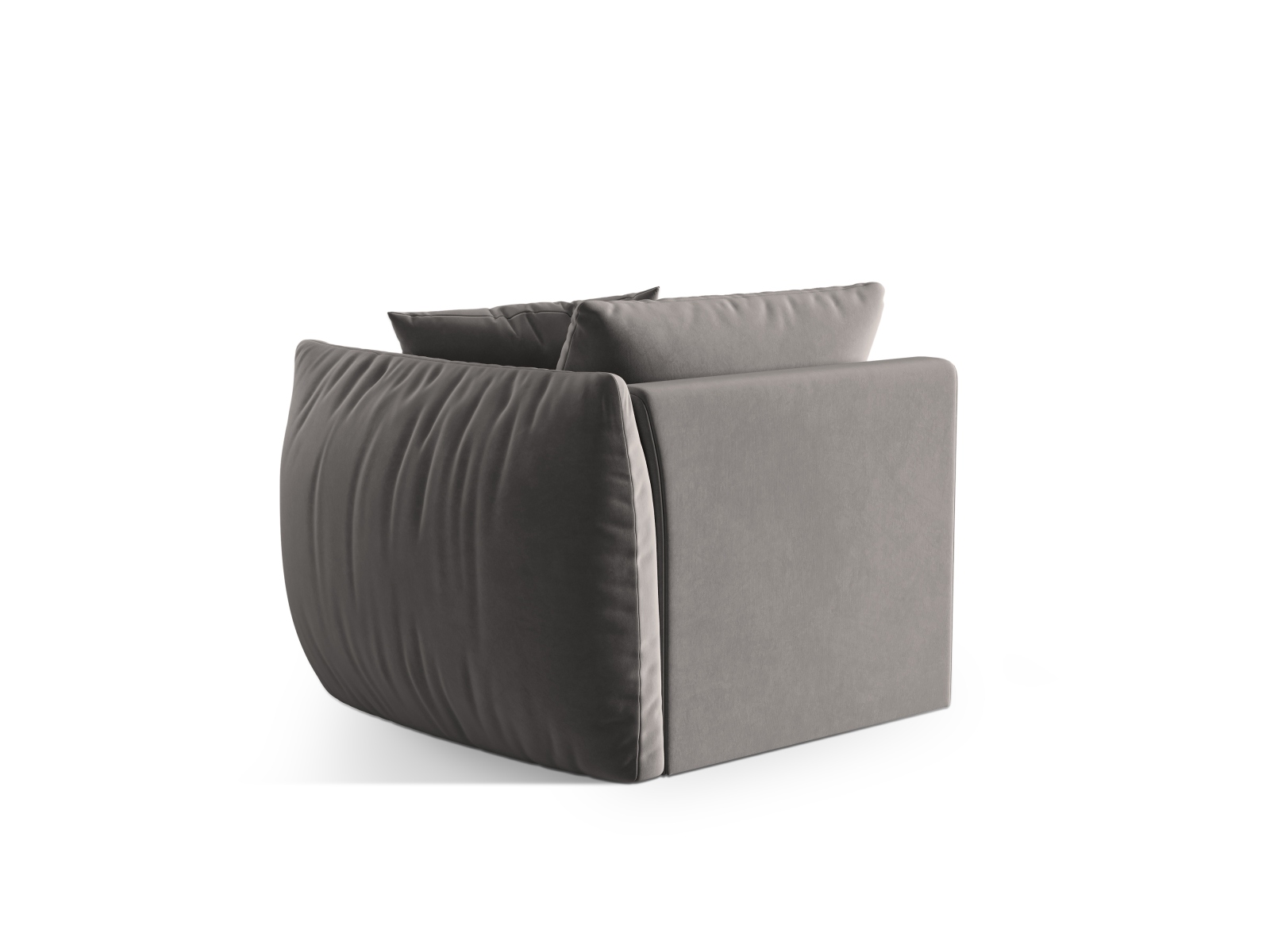 Velvet Modul Right, "Chris", 1 Seat, 110x100x80