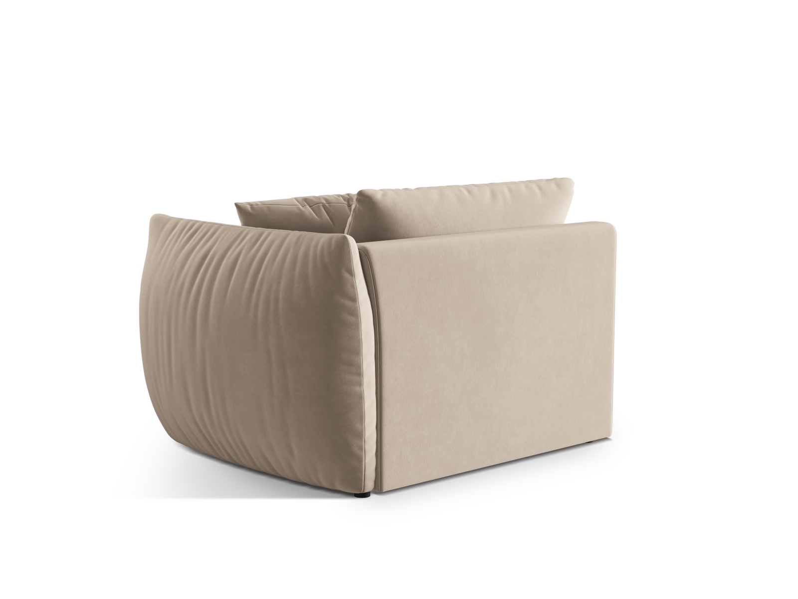 Velvet Modul Right, "Chris", 1 Seat, 130x100x80