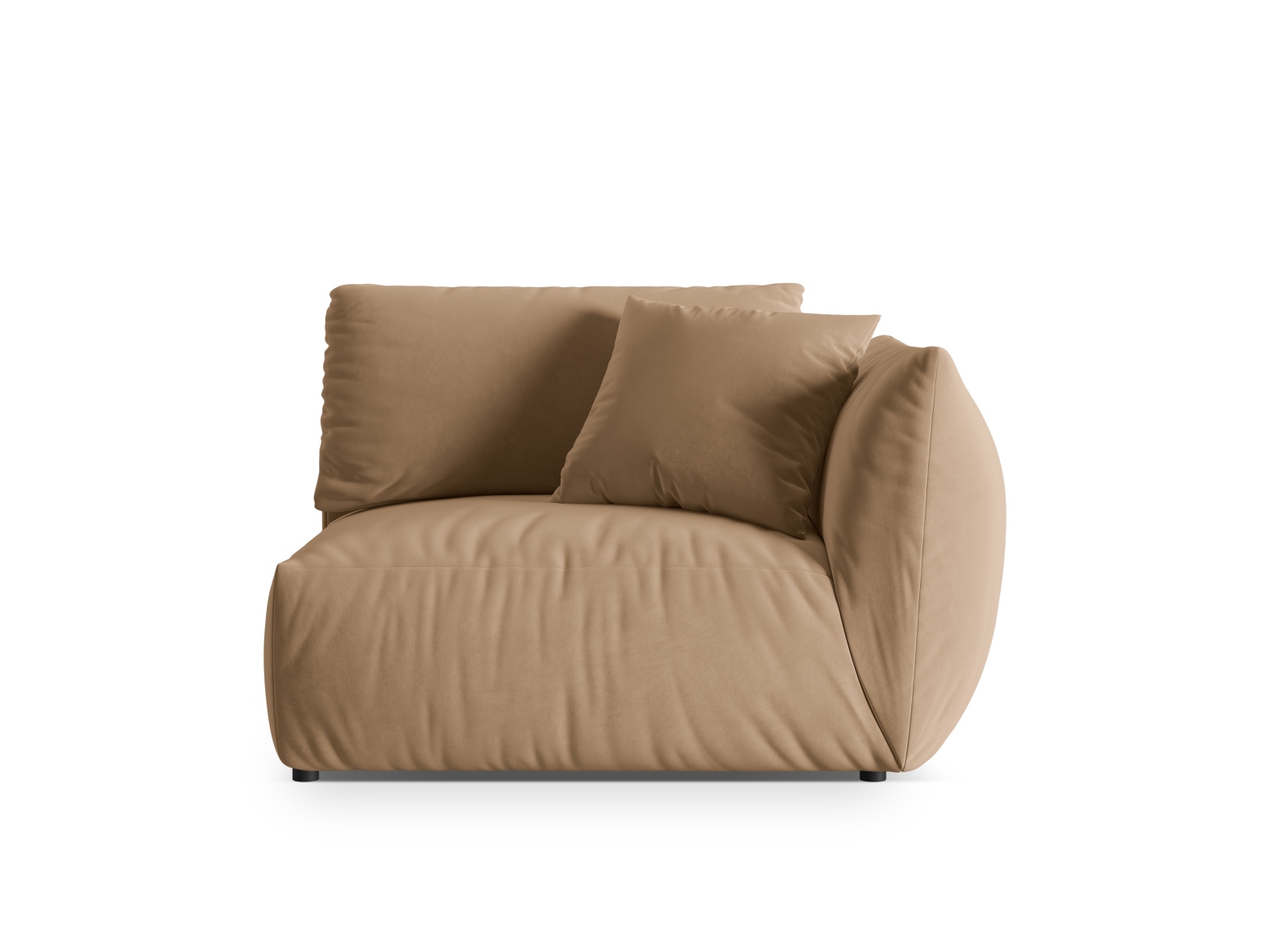 Velvet Modul Right, "Chris", 1 Seat, 130x100x80