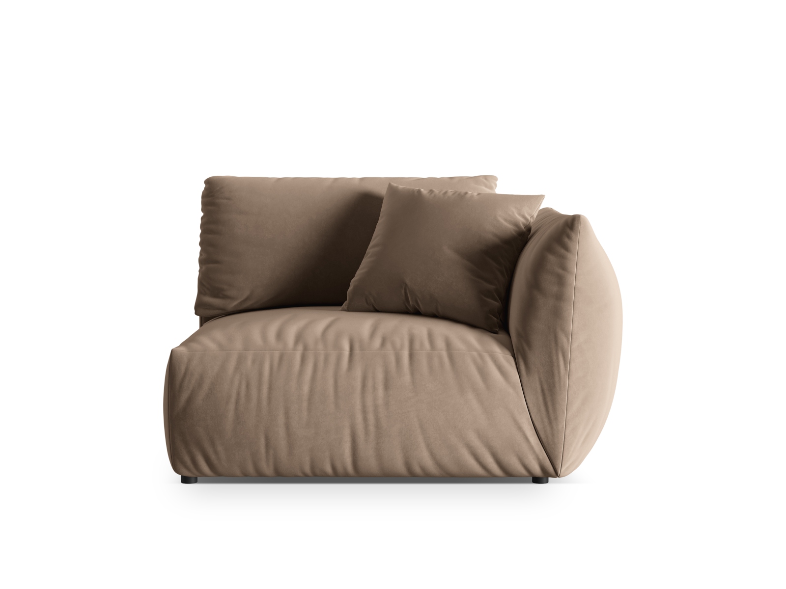Velvet Modul Right, "Chris", 1 Seat, 130x100x80