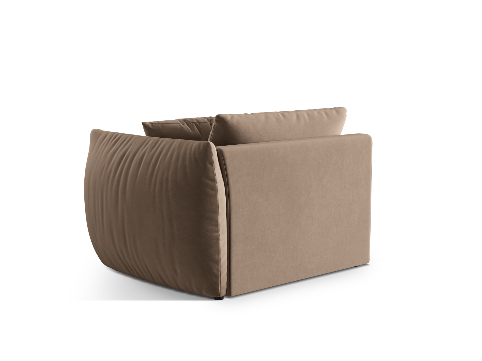 Velvet Modul Right, "Chris", 1 Seat, 130x100x80
