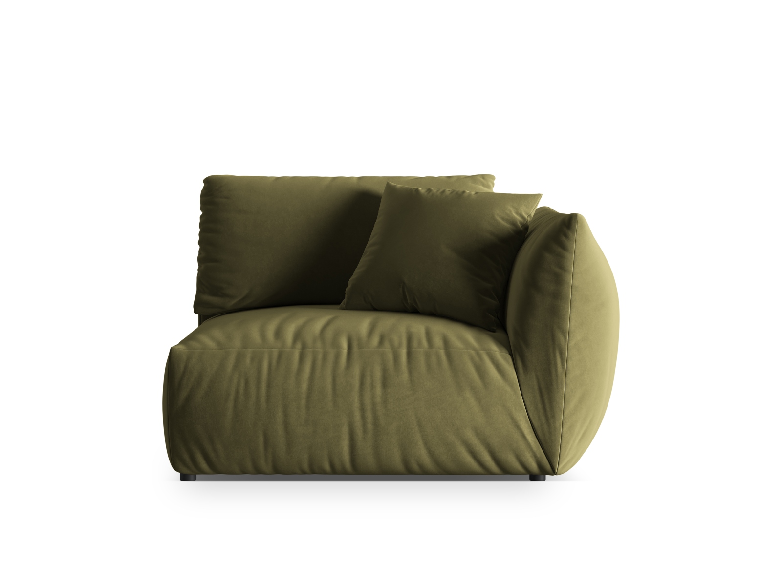 Velvet Modul Right, "Chris", 1 Seat, 130x100x80