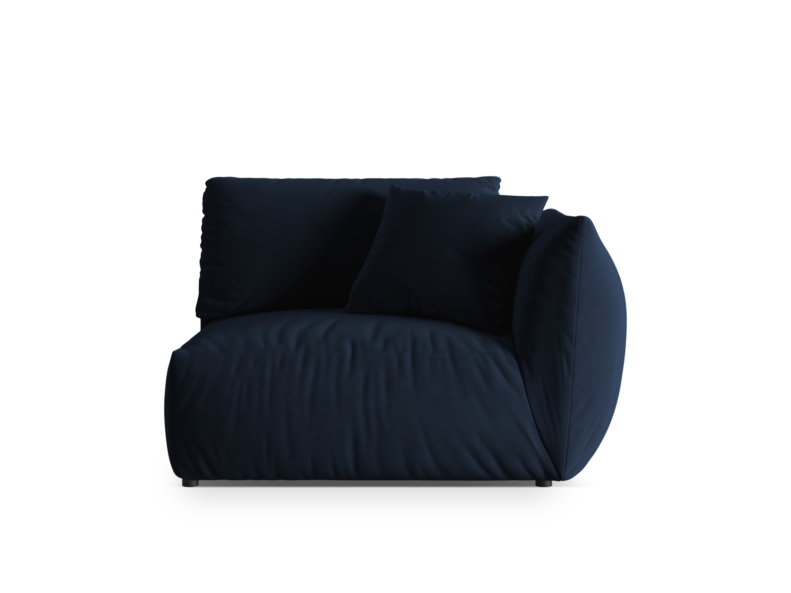 Velvet Modul Right, "Chris", 1 Seat, 130x100x80