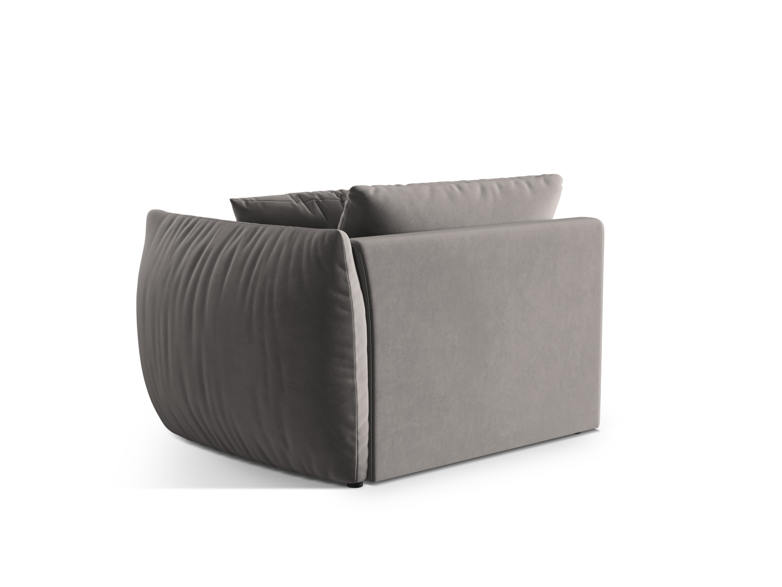 Velvet Modul Right, "Chris", 1 Seat, 130x100x80