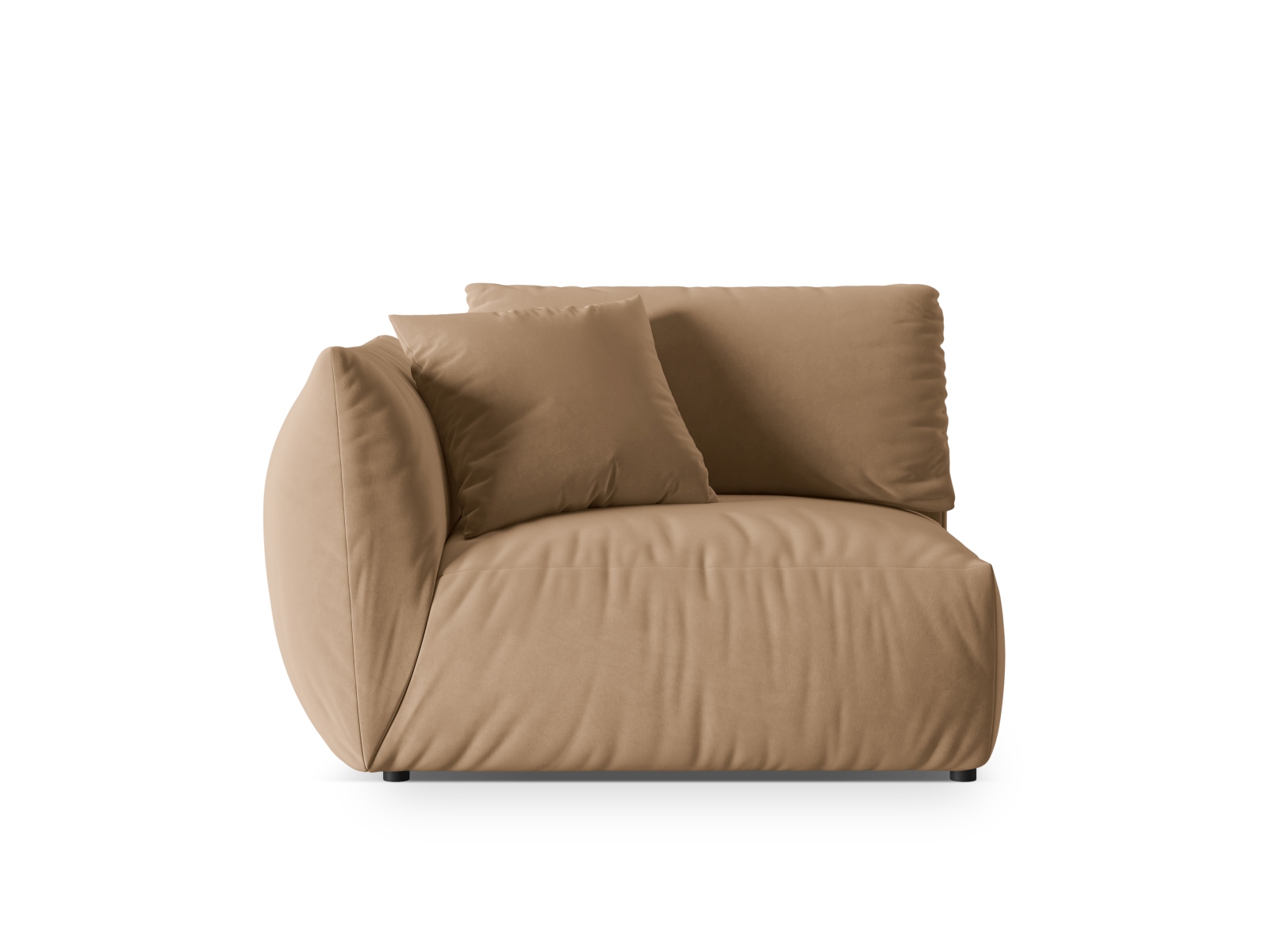 Velvet Modul Left, "Chris", 1 Seat, 130x100x80